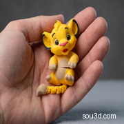 可活动关节的可爱幼狮