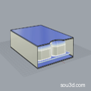 胶囊盒子3D