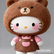 Hello Kitty凯蒂猫小熊摆件