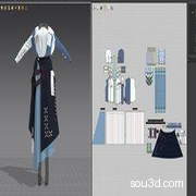 次生银翼主题服装