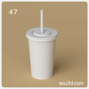 奶茶杯子饮料盒子打火机瓶子购物篮饮料机3D模型soda_cup_high