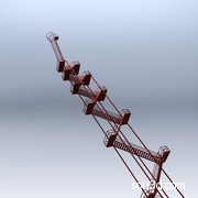 特斯拉塔楼楼梯3D模型