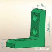 小型支架30x12x6 毫米