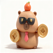 超萌Q版招财豚鼠