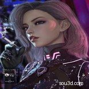 DAZ的赛博朋克科幻性感美女角色模型