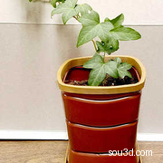 牛奶容器花盆
