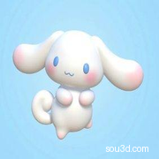 可爱玉桂狗模型