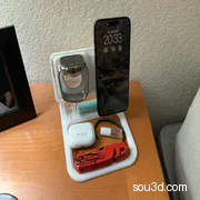 适用于 iPhone 和 Apple Watch v3 的 MagSafe 双项充电器支架
