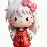 【犬夜叉Hello Kitty&凯蒂猫】凯蒂猫 猫 手办 摆件 吉祥物 模型