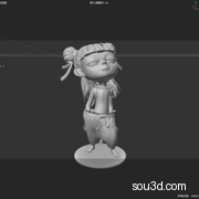 哪吒2之魔童闹海哪吒模型 C4D OBJ STL 3D打印模型9