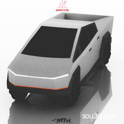 特斯拉赛博卡车-3D可打印