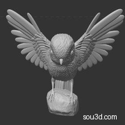 展翅小鸟 鸟类 动物 3D打印模型