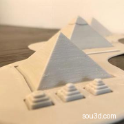 三座金字塔打印模型