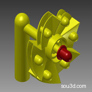 小风车 3D模型（Inventor设计，提供ipj/ipt/iam/stl文件）