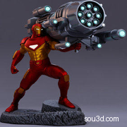 钢铁侠 质子炮 Iron man Statue with proton cannon 漫威