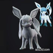 精灵宝可梦手办3D打印模型Glaceon
