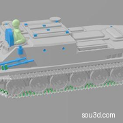 BTR-50PK装甲运兵车模型