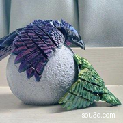小鸟  Bird 3D打印stl