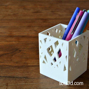 立方笔筒3D打印