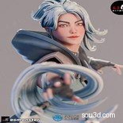 捷风Jett Valorant《无畏契约》游戏角色雕刻手办3D打印模型