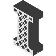 晶格多孔字母"Ii"