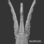 天鹅摆件 鸟类 动物 3D打印模型