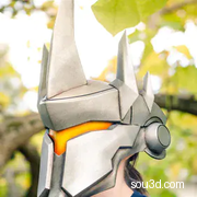 莱因哈特的头盔 - 守望先锋-cosplay道具-3D打印模型