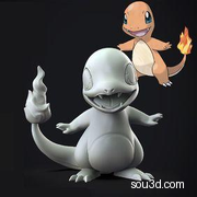 精灵宝可梦手办3D打印模型Charmander