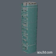 高楼大厦楼房建筑房屋写字楼三维3D模型taobaodianpu_CFSC33