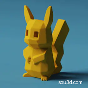皮卡丘 - 重制版-3D打印模型
