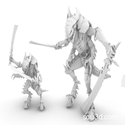 虫子怪兽怪物 战锤stl3D打印模型摆件虫子三人组