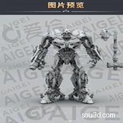 7个变形金刚大黄蜂擎天柱威震天机械模型机器人模型素材