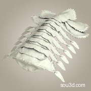 怪兽怪物尾骨尾巴爪子蝎尾鱼尾三维3D打印模型Lobster_C