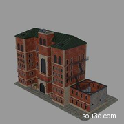 楼房建筑高楼办公楼写字楼居民小区三维3D模型