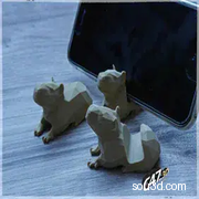 水豚手机支架钥匙圈-高分得奖3D打印模型