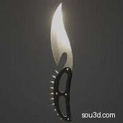 刀低聚3D型带尖刺