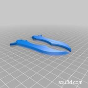 可折叠CSGO蝴蝶刀-游戏模型3D玩具刀具打印