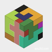 4x4x4组装拼图