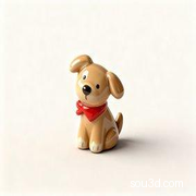 陶瓷小黄狗手办