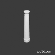 塔司干柱模型，含3D打印实拍图，3mf、stl、blender等文件