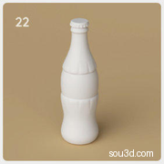 奶茶杯子饮料盒子打火机瓶子购物篮饮料机3D模型glass_soda_bottle_high