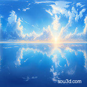 动画天空球HDRI天空Skybox