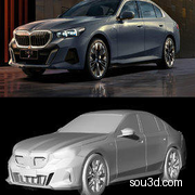 BMW I5 M60 2023 3D打印汽车模型