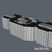 高楼大厦楼房建筑房屋写字楼三维3D模型
