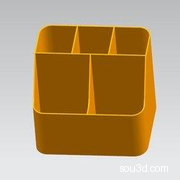 分格子笔筒（不带U盘的版本笔筒）