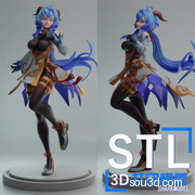 原神甘雨2 3D打印Stl