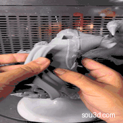 我爱罗Gaara战斗姿势《火影忍者》动漫角色雕刻手办3D打印模型