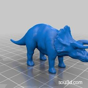 三角恐龙模型3D打印图纸 STL格式