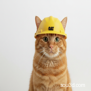 猫咪建筑头盔
