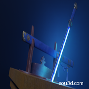 次世代武士刀模型 炫酷的武士刀次世代带绑定高清材质刀剑模型